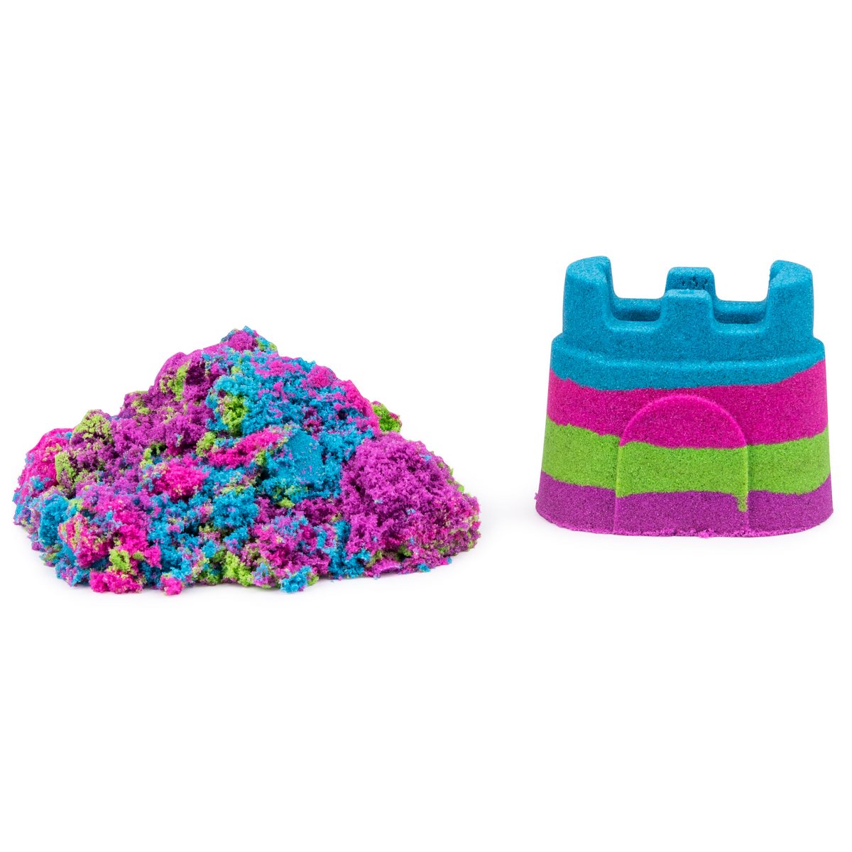 Mini Castillo Arcoiris Con 150 Gramos Arena Magica Kinetic Sand